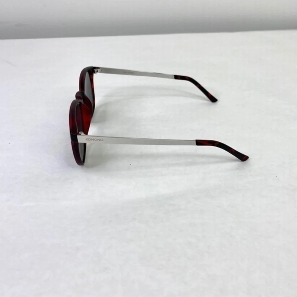 KOMONO Urkel Tortoise Silver Sunglasses NEW